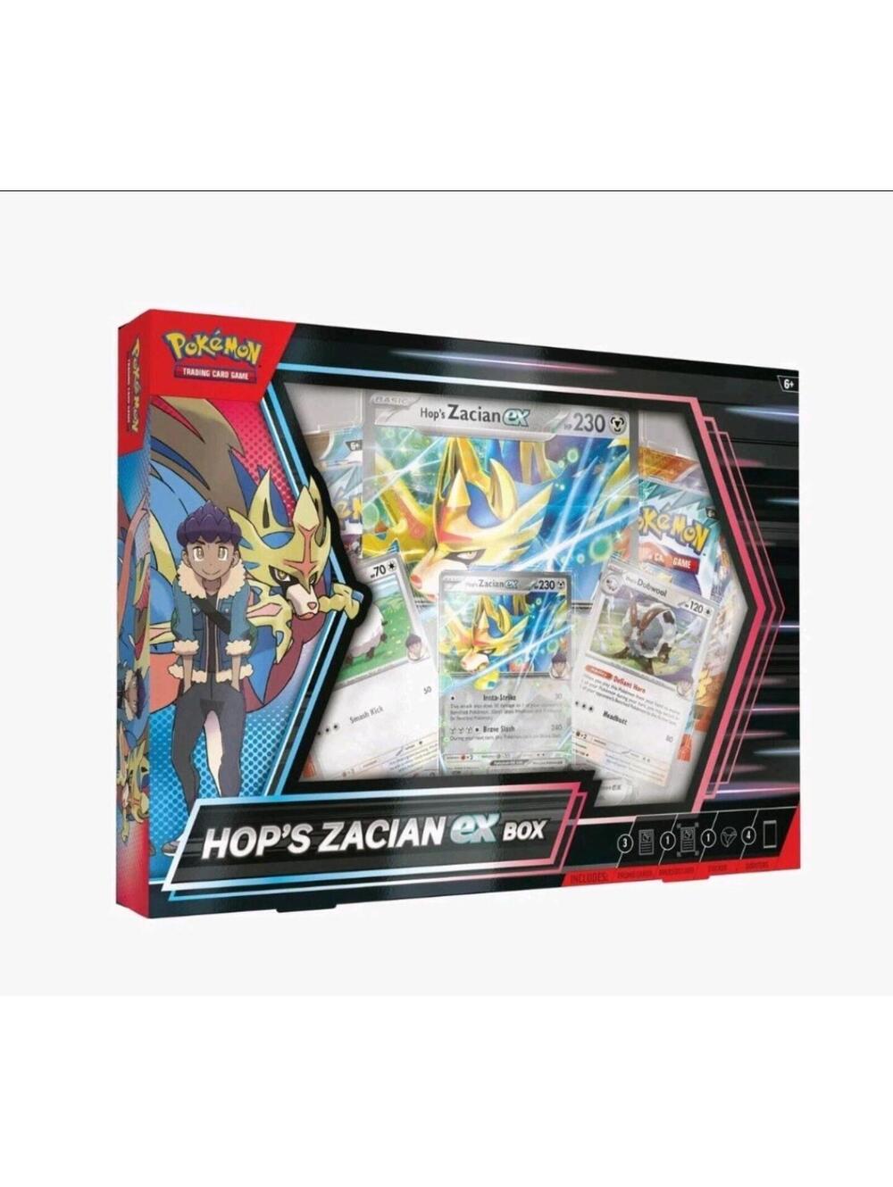Pokemon Hop's Zacian Ex Box Sealed Packs + Promos